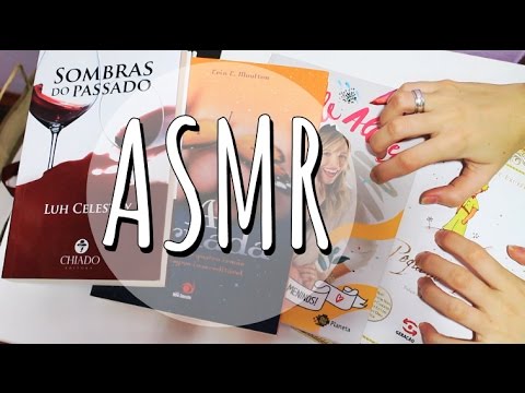 ASMR: Tapping em livros e sons de páginas (Sons relaxantes para relaxar e dar soninho) PORTUGUÊS- BR