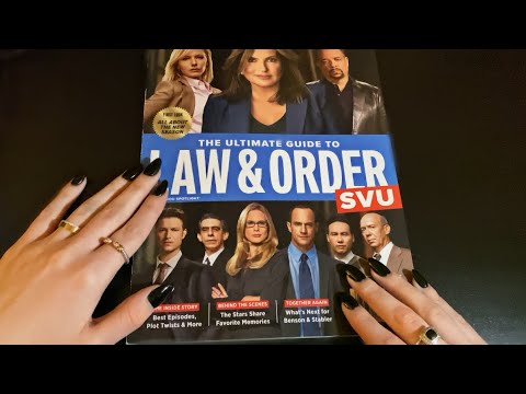 ASMR| LAW & ORDER:SVU MAGAZINE FLIP THROUGH