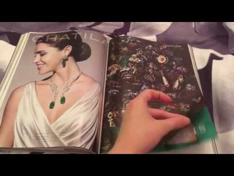 ASMR Magazine Page Turning and Whispering