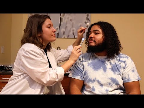 [ASMR] 25-Minute Cranial Nerve Exam on a Subscriber | "Unintentional Vibezz" White Noise Series