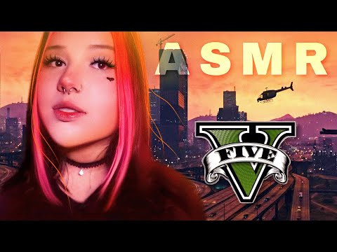 ASMR GTA V - Dando a volta no mapa com chuva e sons de boca