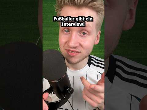 Fußballer gibt ein Interview! #asmr