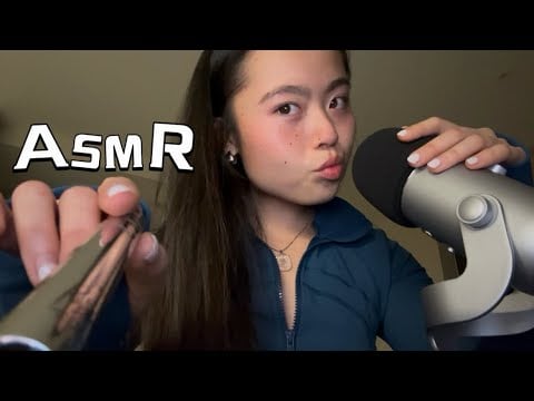 ASMR a bit of EVERYTHING😋fabric scratching, mouth sounds, pumping..