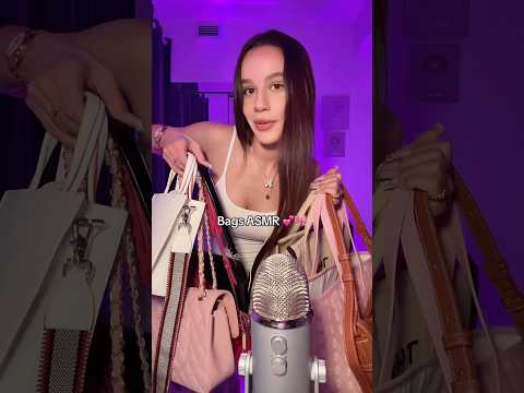 ASMR MY BAGS COLLECTION 😍🎀💕 Inspired by Vonto Dubai 😍 #asmr #tingles #asmrvideo #asmrsounds