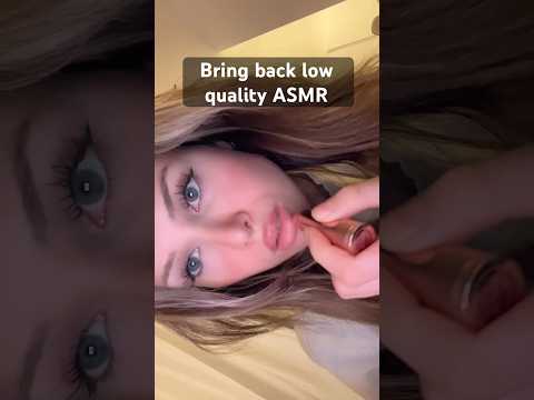 ASMR applying lipstick