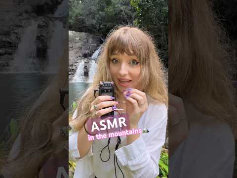 asmr but im in the mountains next to a waterfall #asmr