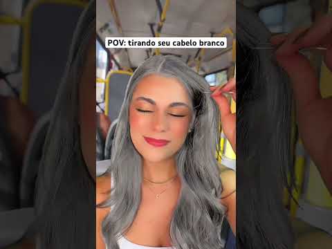 POV: tirando seu cabelo branco #asmr #humor #comedia #shorts
