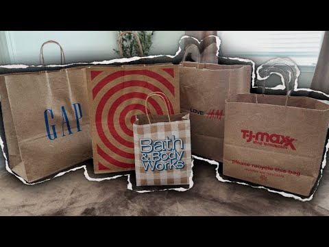 ASMR haul video 🛍️- fabric sounds & tracing 