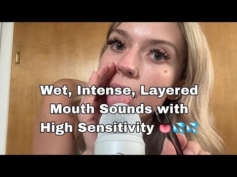 ASMR| Intense, Wet, Layered Mouth Sounds +  Plucking Personal Attention 