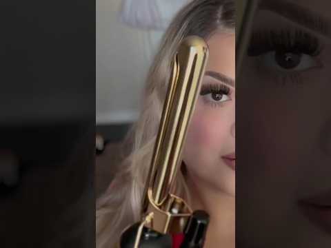 ASMR - Marcel Curling Iron Styling ✨🎀 #hairstyle #asmrsounds #shorts #haircurling
