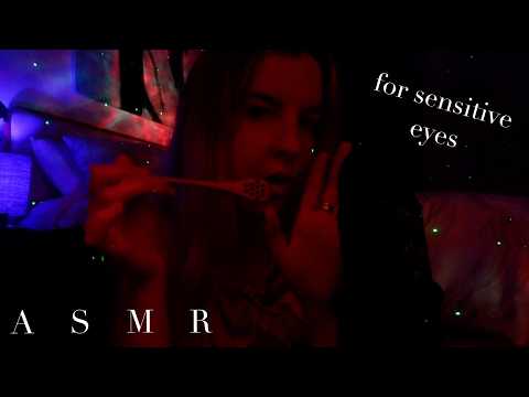 dimly lit ASMR for sleep *mouth sounds and hand movements*