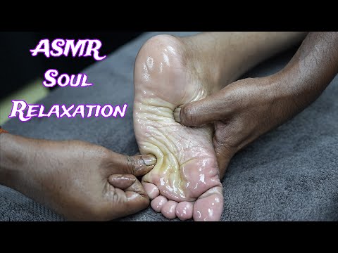Relax Your Mind With Oily Foot Tapping ASMR Massage | Pressure Point ASMR Foot Massage