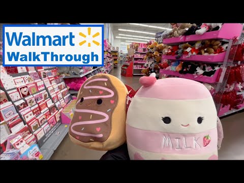 ASMR Gum Chewing Walmart Walk Through with Whispered Voice Over