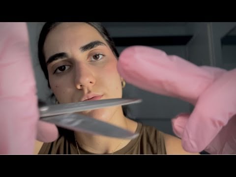 ASMR caseiro - cuidando do seu cabelo até você dormir 😴✂️