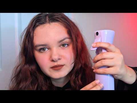 ASMR Spraying Your Face | Spray Bottle Sounds, Water, Tapping