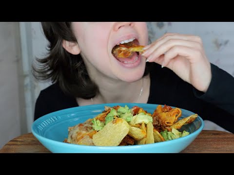 ASMR Eating Sounds Nachos | Crunchy Mukbang 먹방 (No Talking)