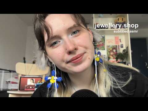 earring shop roleplay! relaxing asmr, ceramic sound
