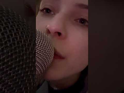 Sound check before filming ASMR 👀