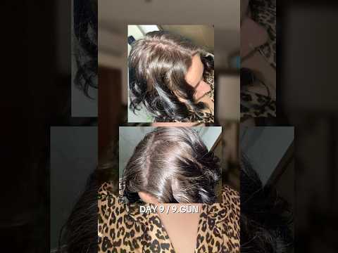 Kendi saçlarımı uzatıyorum 9.GÜN!! 😍#curlyhair#kıvırcıksaç#routine#saçbakımı #ytshorts#shorts