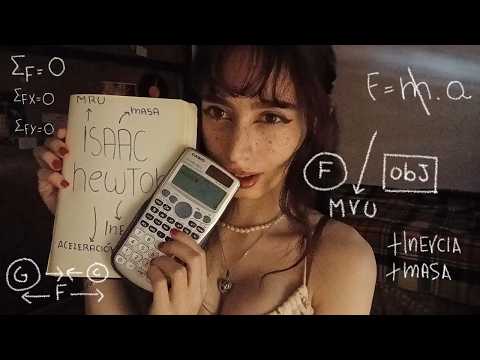 ¿PODRÁ ESTA CHICA NERD ENSEÑARTE LAS LEYES DE NEWTON? en ASMR