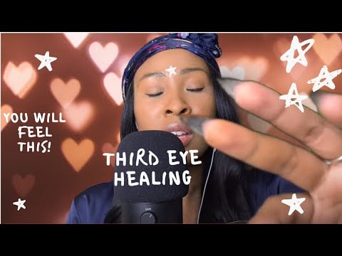 Third Eye Brow Chakra Session | Reiki Master Energy | ASMR Tingles | hormones Full Face April