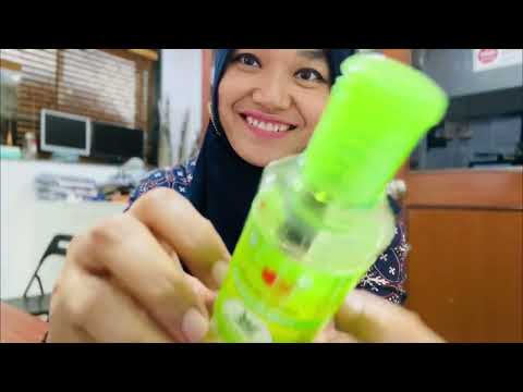 ASMR soft spoken - bottle sound (tapping and rambling)