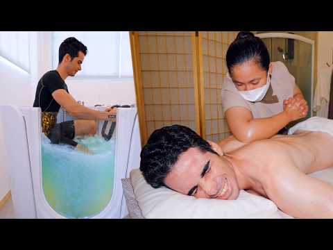 ASMR: INTENSE Aqua Bike with Thai Full Body Oil Massage