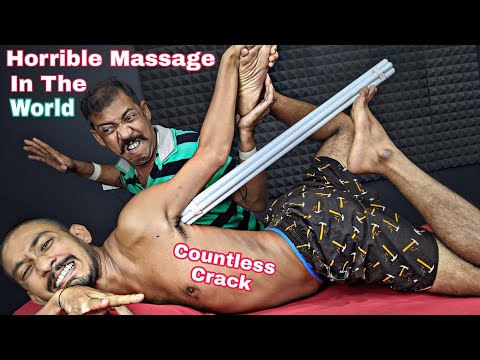 ASMR Countless Crack With Weird Personality by Asim Barber | Asim Barber full body massage