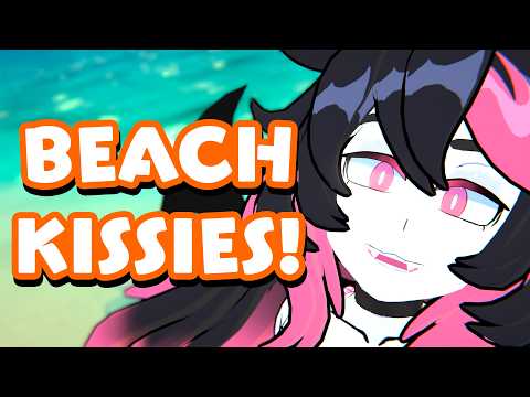 Your Girlfriend Won't Stop Kissing You at the Beach… | ASMR Mouth Sounds & Ear Licking