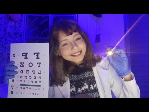 ASMR EXAME DOS NERVOS CRANIANOS 🧠👩🏼‍⚕️ Consulta Médica para cair no soninho 💤