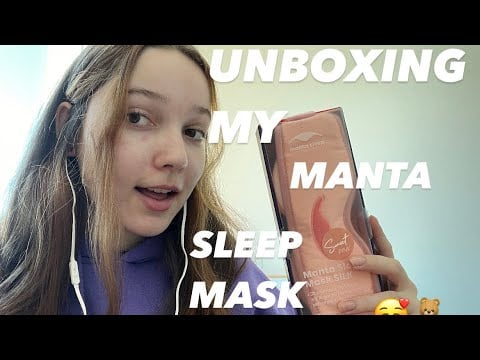 Manta Sleep's Sleep Mask Review | Tapping and Scratching, Whispers ASMR
