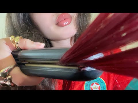 ASMR straightening your hair in less than 2 minutes | FAST 