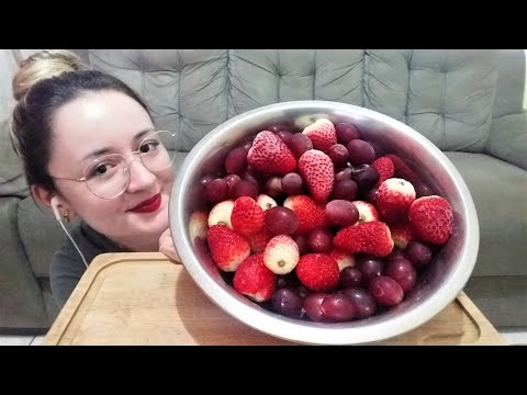 ASMR MUKBANG: FRUTAS CONGELADAS 🍇🍓 FROZEN FRUITS (EATING SOUNDS)🎧