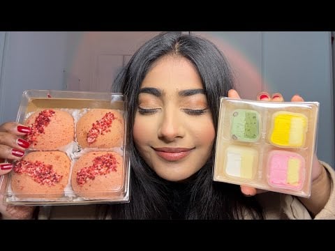 ASMR Mochi Puff vs Mochi Cake MUKBANG | Satisfying Eating Sounds & Tingles