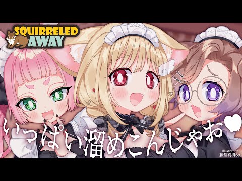 い～っぱいため込んで、カケ抜けろっ💕　水音、足音、風の音…気持ちいい音に癒されるまったりタイム🐿 ┊Squirreled Away