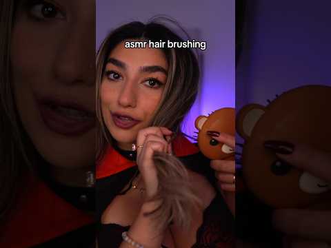 asmr hair brushing 😊 #asmr #sleep #asmrhairbrushing