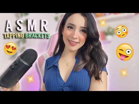 ASMR | de mis BRACKETS tapping 👄 teeth tapping + scratching with braces