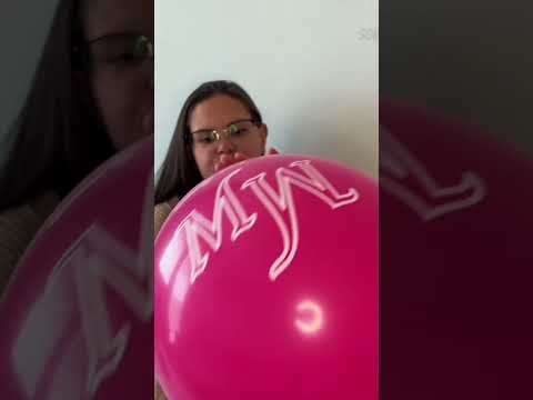 Pink Balloon - ASMR Blowing 🎈 #asmr #balloon #ballongame