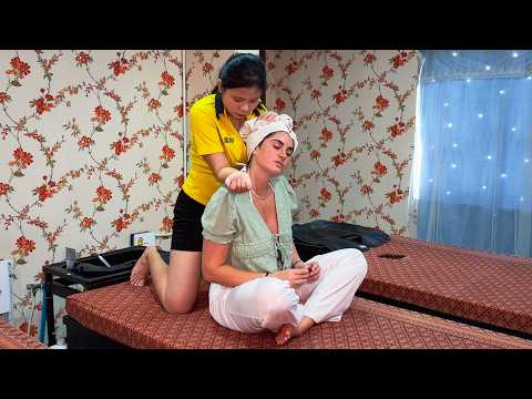 ASMR: Thailand Barbershop Full Treatment: Deep Scalp Massage, Ear Cleaning & Hair Wash (NO TALKING)