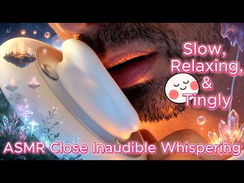 ASMR Close Inaudible Whispering (Slow, Relaxing, & Tingly)