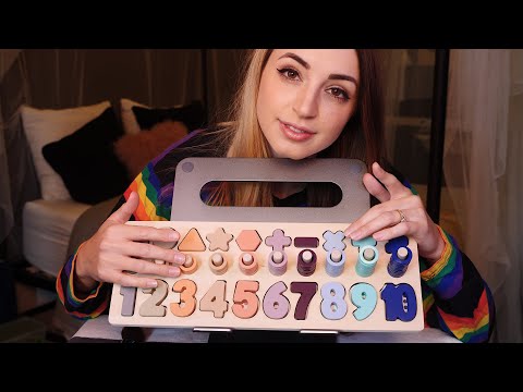 Soothing Wooden Puzzle for ASMR 🧩 | Tapping, Tracing, Explaining