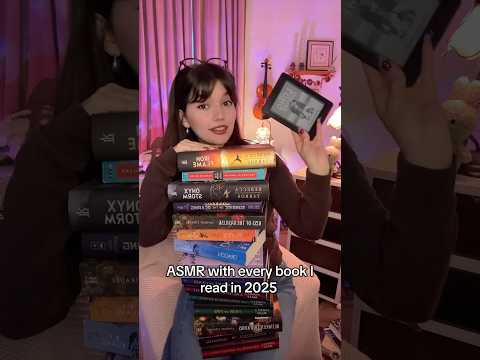 ASMR WITH EVERY BOOK I READ LAST YEAR #asmr #asmrsounds #asmrvideo