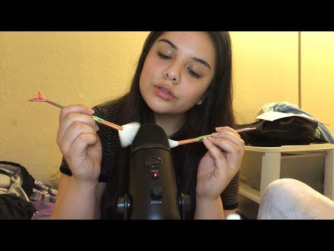 ASMR**MIC BRUSHING AND INAUDIBLE WHISPERS