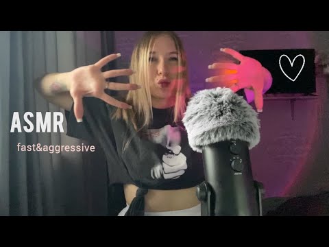 💨Быстрый агрессивный АСМР | скретчинг по одежде+триггеры+ветрозащита| AGGRESSIVE ASMR
