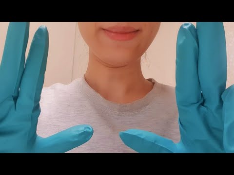 ASMR Cranial Nerve Exam With Latex Gloves 🧠🩺 eye ear test, teeth checkup, brain tapping, focus test