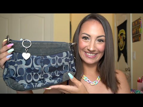 ASMR My Coach Bag Collection Part 1! (Rummaging, Tapping, Scratching)