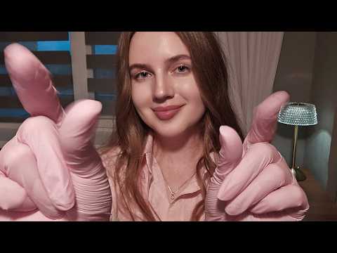 АСМР Быстрый Массаж Лица в Перчатках • ASMR Fast Face Massage in Gloves