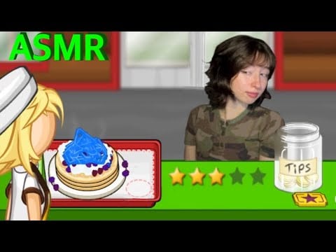 ASMR | Papa's Pancakeria Pt.2 🥞 Tongue Clicking, Whispers, & Mic Brushing!