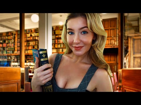 ASMR The SHY & CUTE Librarian 📚 Whispered Library Roleplay