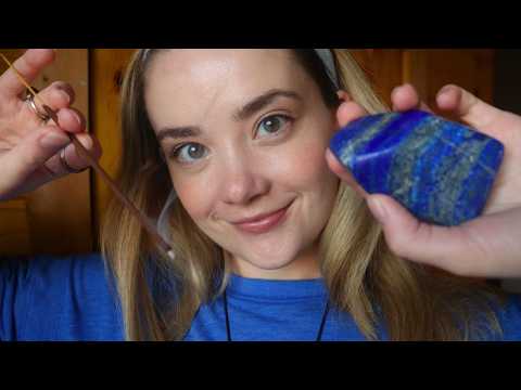 ASMR Reiki Healing Session Roleplay! Third Eye & Crown Chakra, Crystals, Incense